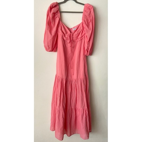 Iorane Pink Puff Sleeve Maxi Dress - Picture 3 of 8